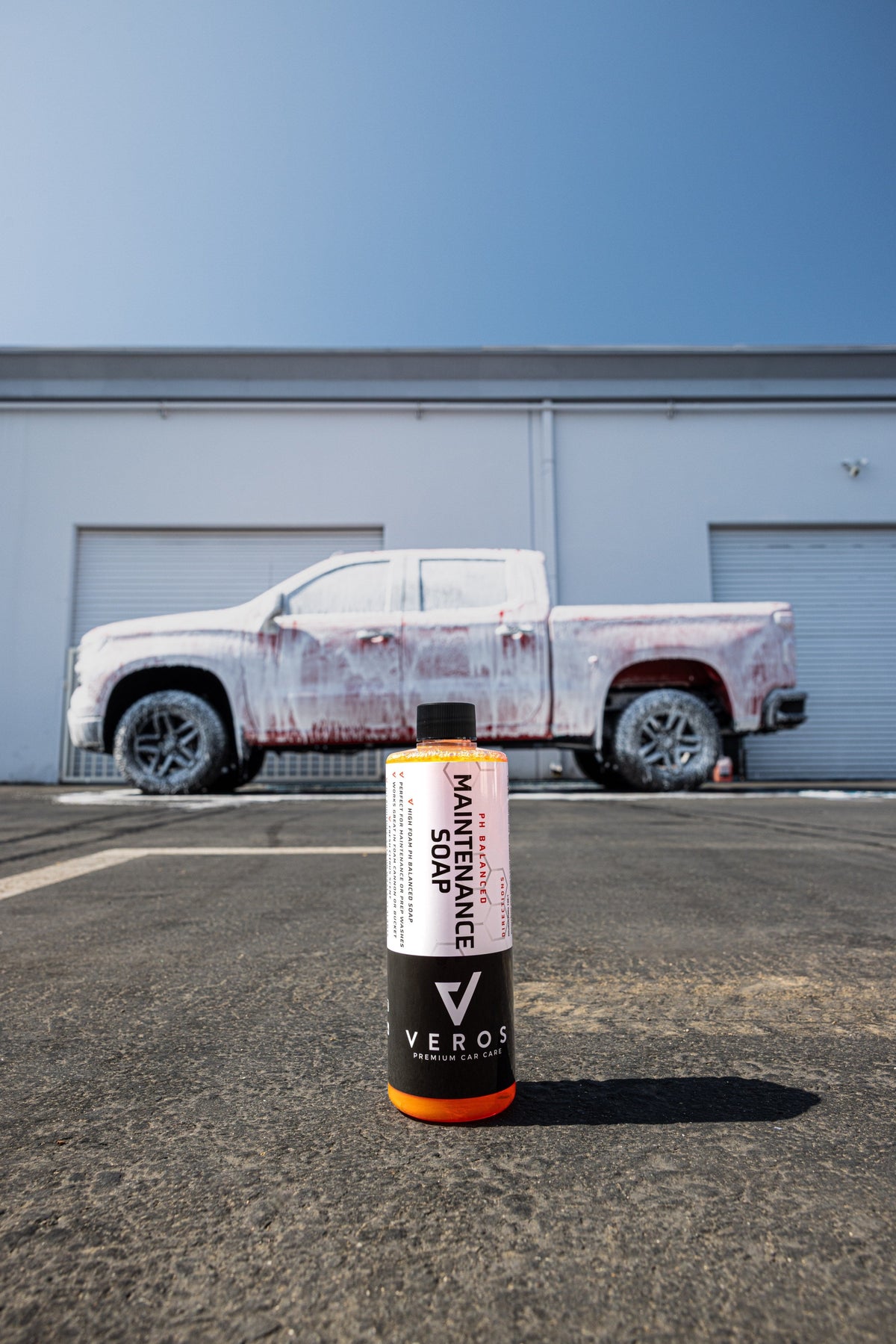 Truck foamed with Maintenance Soap