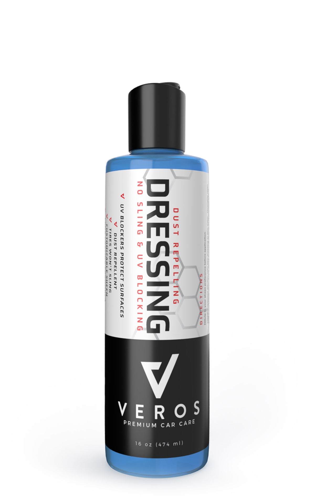 Veros No-Sling exterior and interior dressing with UV blockers