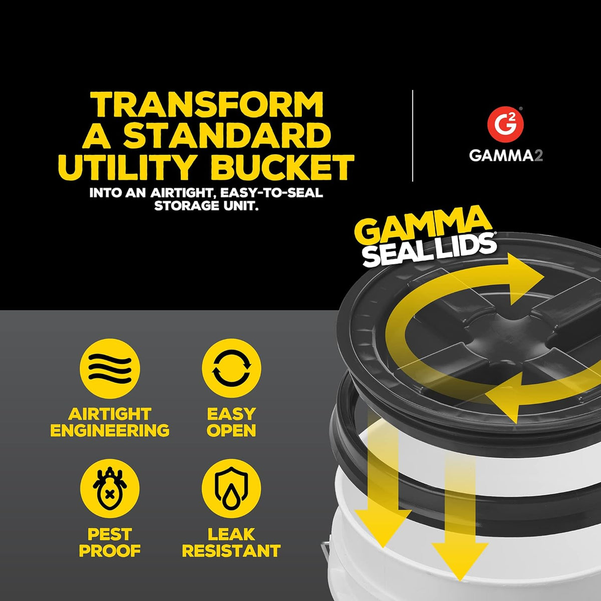 Gamma Seal lid screw-top detail