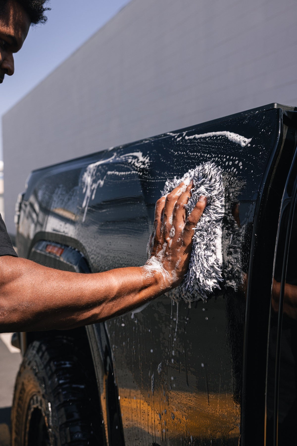 Premium Wash Pad on paint