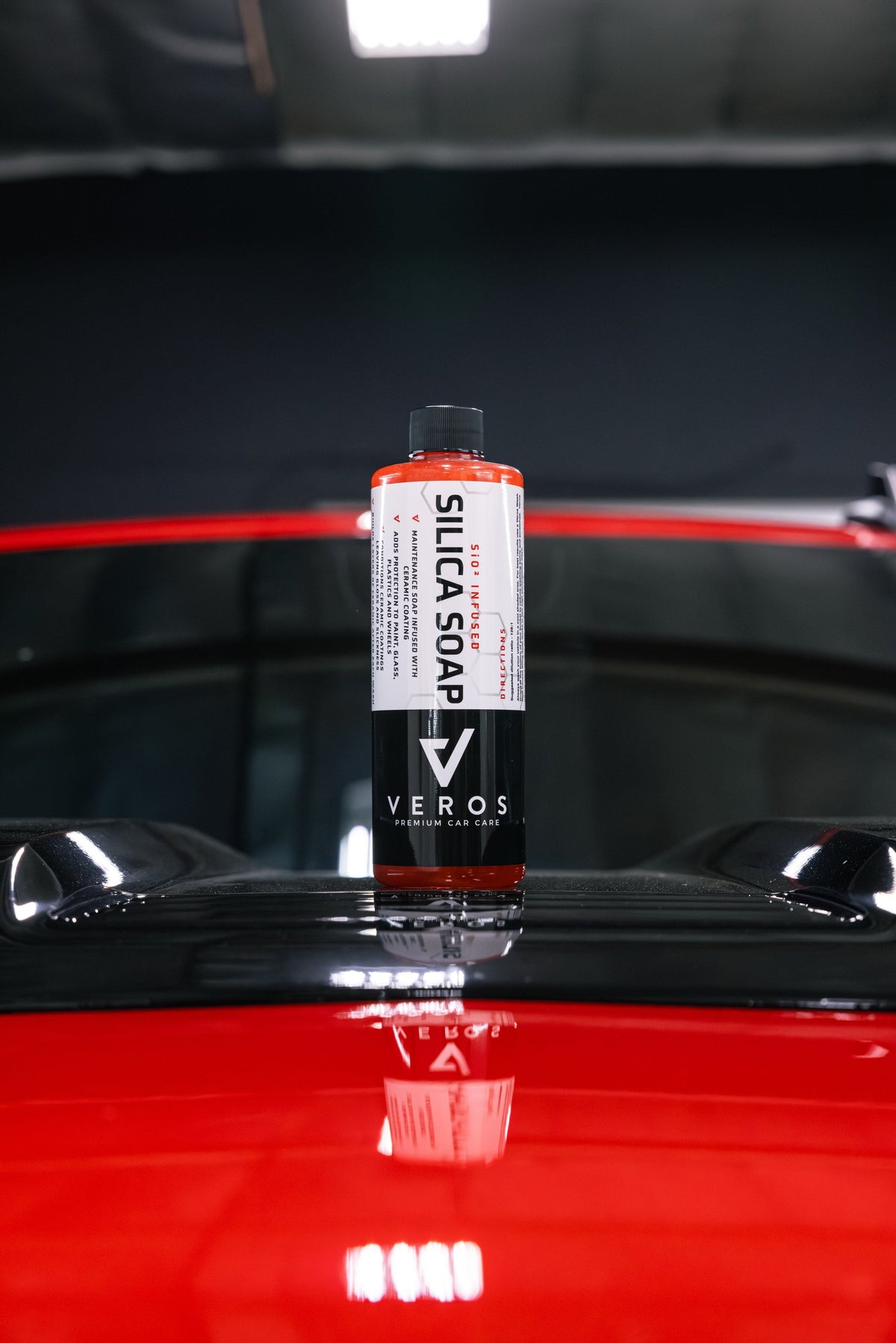 Silica Soap on a red truck