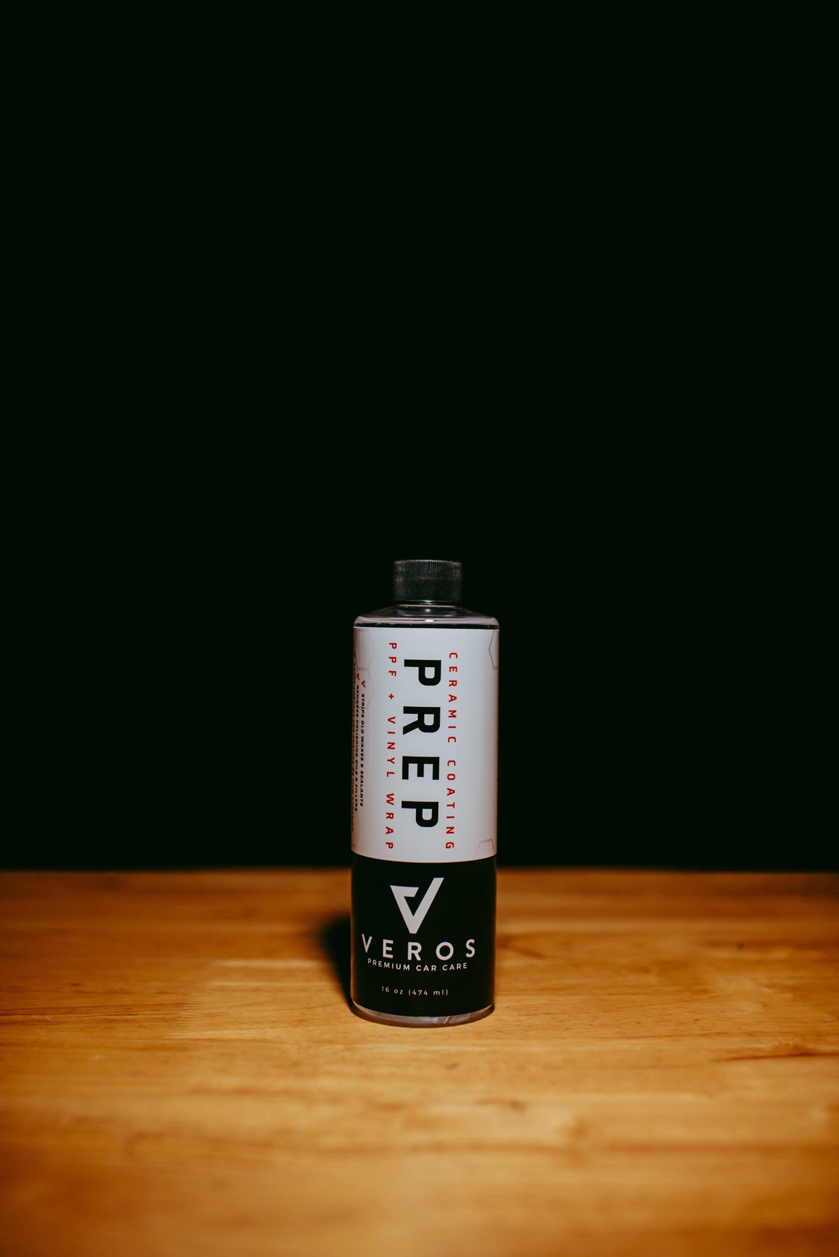 Veros Prep Spray back label and directions