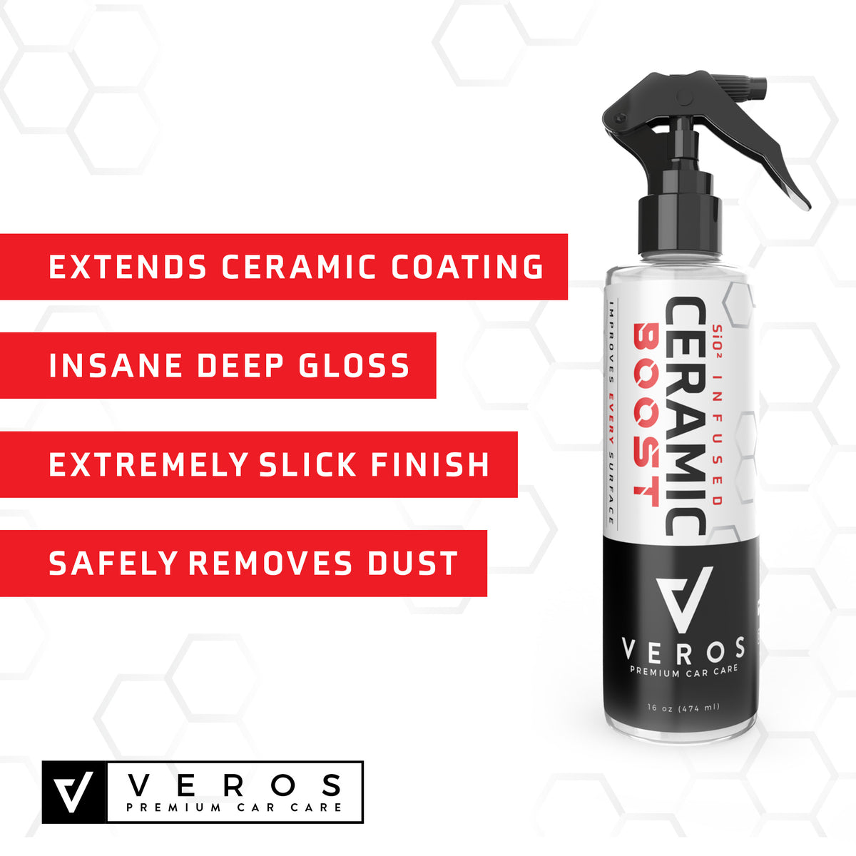 Veros Ceramic Boost 2.0 SiO2 detail spray, product view