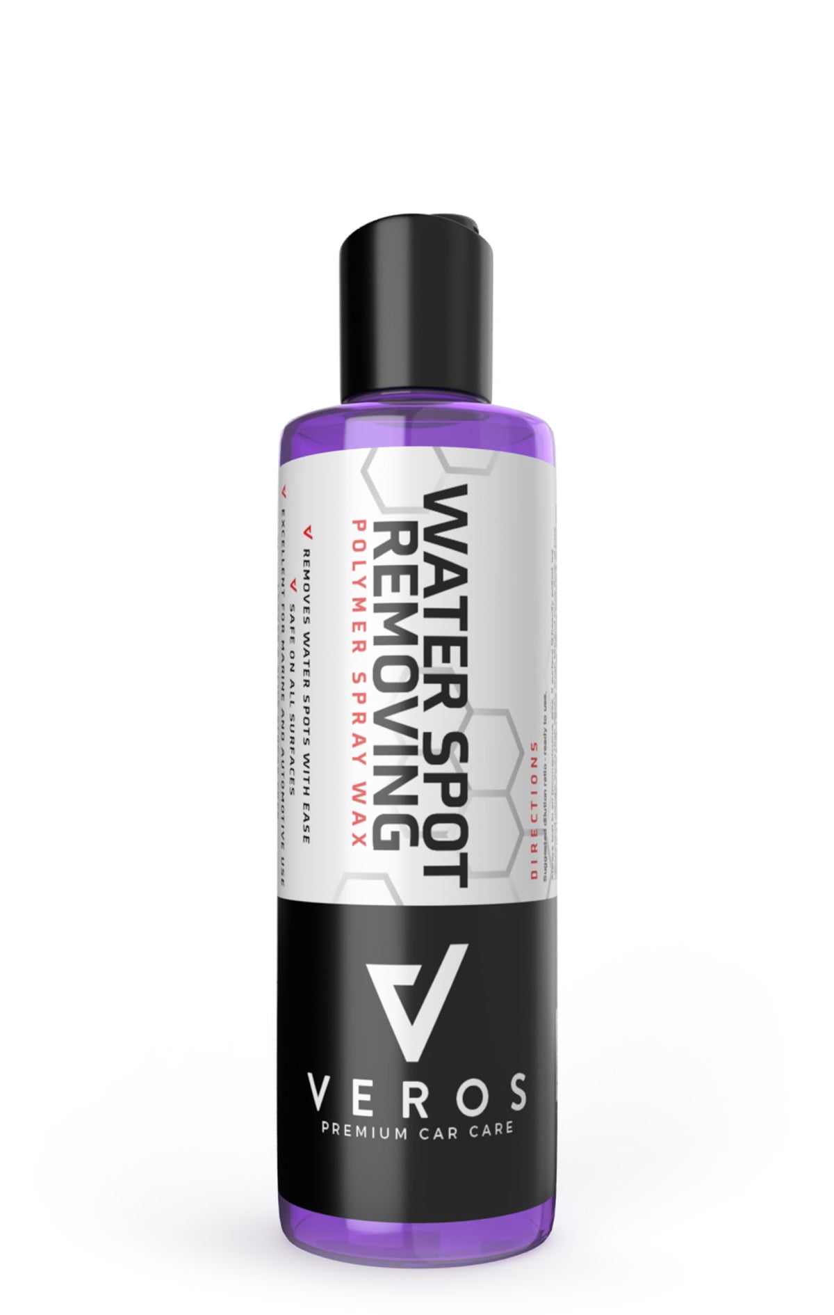 Veros Water Spot Removing Spray Wax bottle